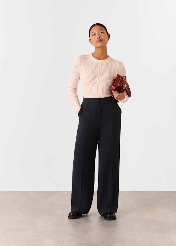 Black Petite Ultimate Crepe Trouser