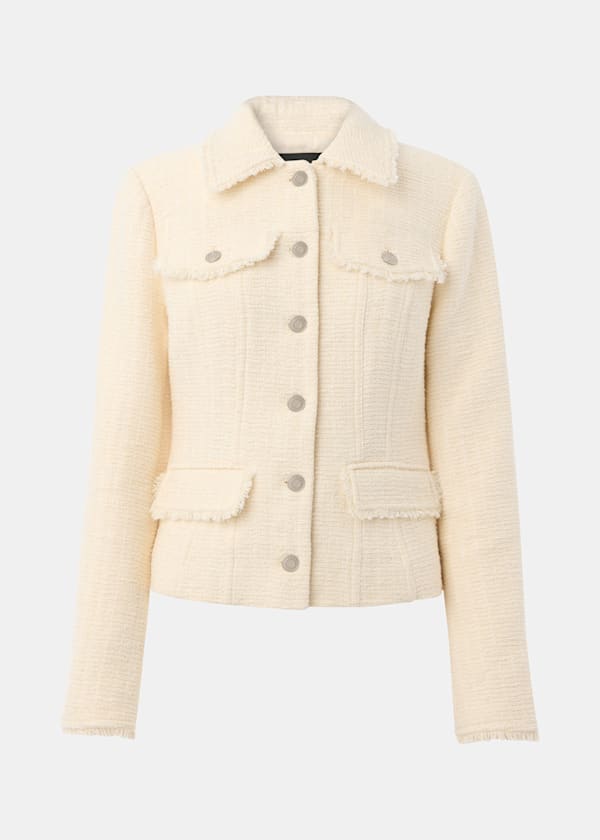 Ivory Petite Lucie Boucle Jacket