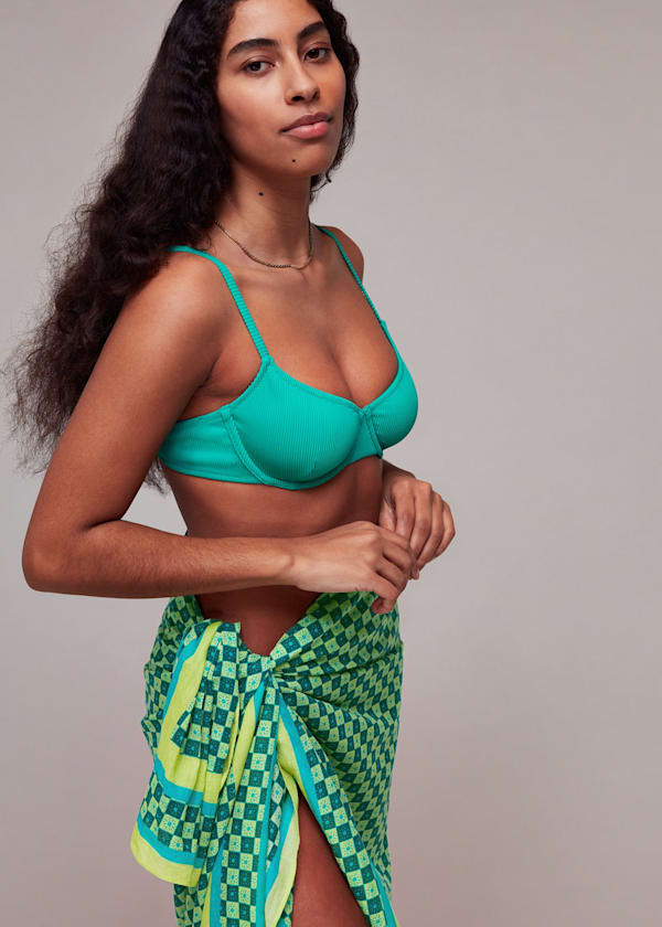 Multicolour Suncheck Beach Sarong