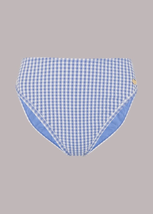 Gingham Texture Bikini Bottom