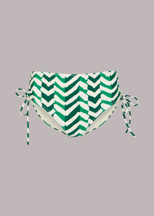 Chevron Tie Side Bikini Bottom