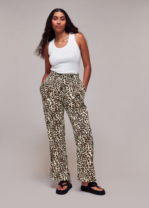 Animal Print Beach Trouser