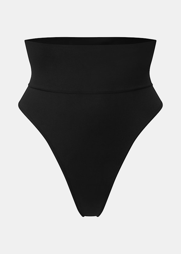 Black Heist Contour Seamless Thong