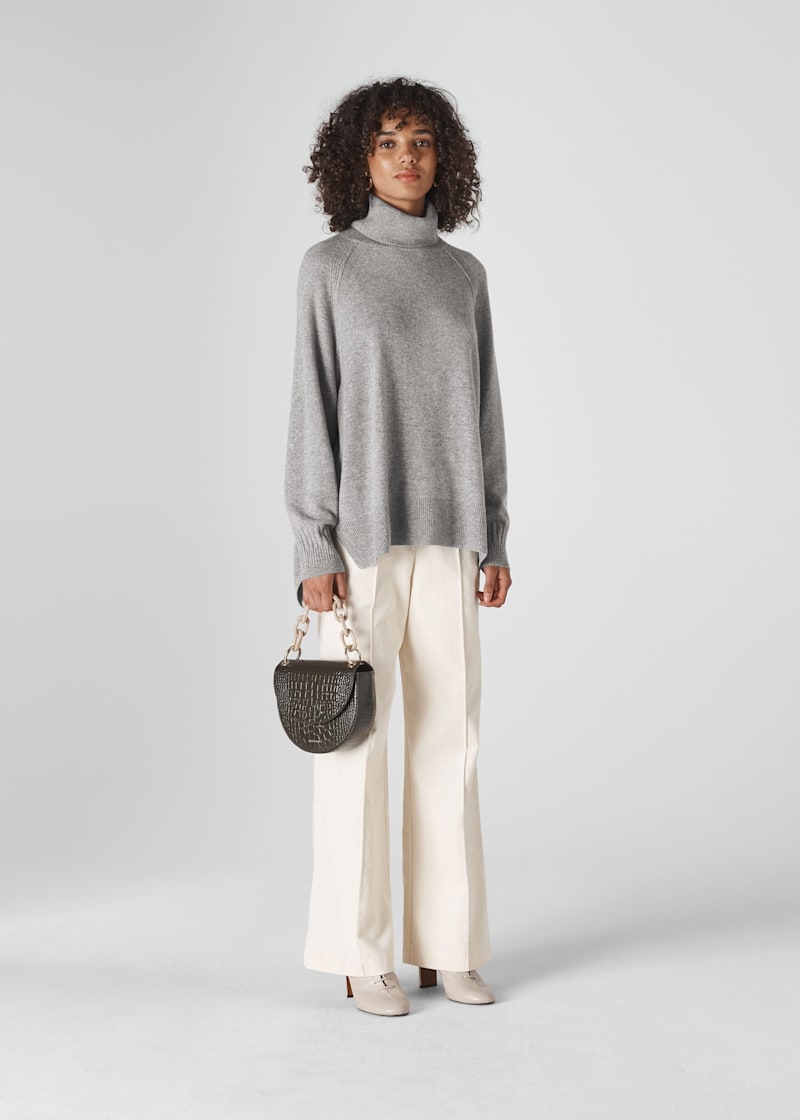 P.A.R.O.S.H. roll-neck cashmere jumper - Grey